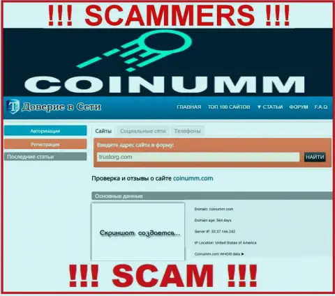 Coinumm Com thiefs was cheating near 2 years