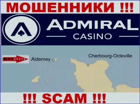Поскольку Admiral Casino расположились на территории Алдерней, прикарманенные финансовые средства от них не вернуть