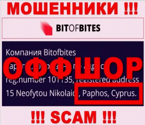 Bit Of Bites - это интернет-мошенники, их адрес регистрации на территории Cyprus