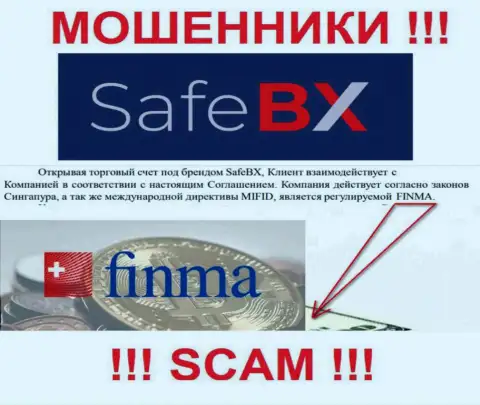 Safe BX и их регулятор: FINMA - это МОШЕННИКИ !