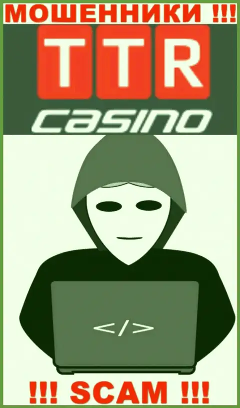 Посетив сайт кидал TTR Casino мы обнаружили отсутствие инфы о их руководстве