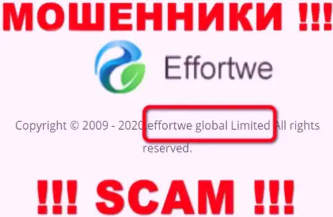 На сайте Effortwe365 написано, что Effortwe Global Limited - это их юридическое лицо, однако это не значит, что они порядочны