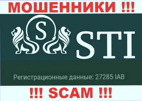 Регистрационный номер, принадлежащий противозаконно действующей организации StokTradeInvest Com - 27285 IAB