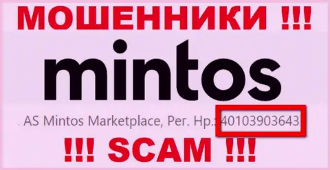 Рег. номер Mintos, который мошенники предоставили у себя на интернет странице: 4010390364
