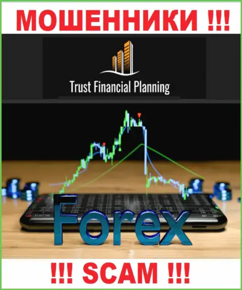 Форекс - в указанной области работают коварные мошенники Trust-Financial-Planning Com