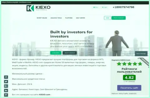Рейтинг Форекс брокерской компании Киехо Ком, представленный на web-ресурсе БитМаниТок Ком