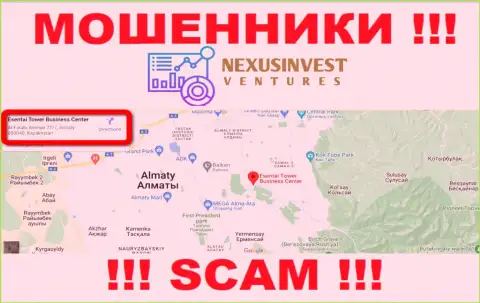 Слишком опасно доверять кровные Nexus Investment Ventures Limited ! Данные интернет-мошенники показали фейковый юридический адрес