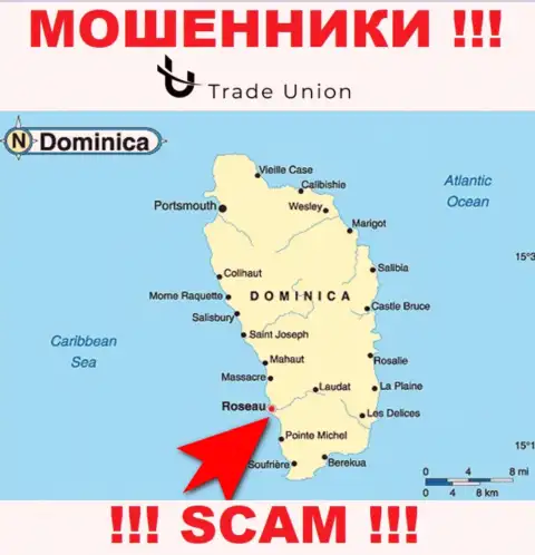 Commonwealth of Dominica - именно здесь юридически зарегистрирована контора Trade Union Pro