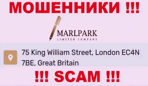 Юридический адрес регистрации MARLPARK LIMITED, размещенный на их сайте - липовый, будьте крайне внимательны !!!