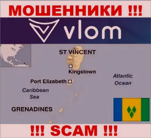 Влом Ком базируются на территории - Saint Vincent and the Grenadines, остерегайтесь работы с ними