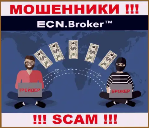 Не работайте с брокерской компанией ECN Broker - не станьте очередной жертвой их противозаконных действий