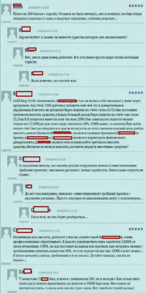 Мнения биржевых игроков Форекс брокерской конторы Супра ФН, оставленные ими лично на ресурсе boexpert ru